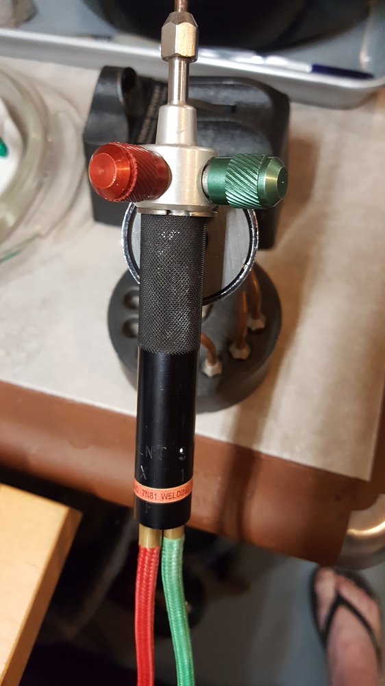 Converting acetylene/oxy Little Smith Torch setup to propane/oxy