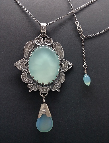 Sterling and Chalcedony Necklace - Jewelry Gallery - Ganoksin Orchid ...