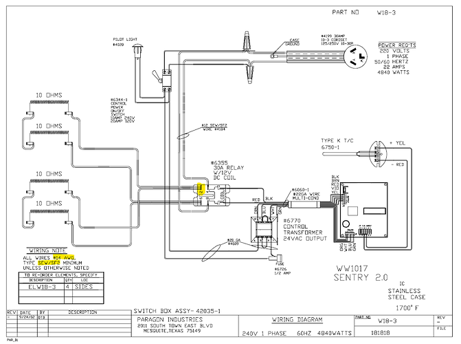 Wiring Diagram Kiln With highlight