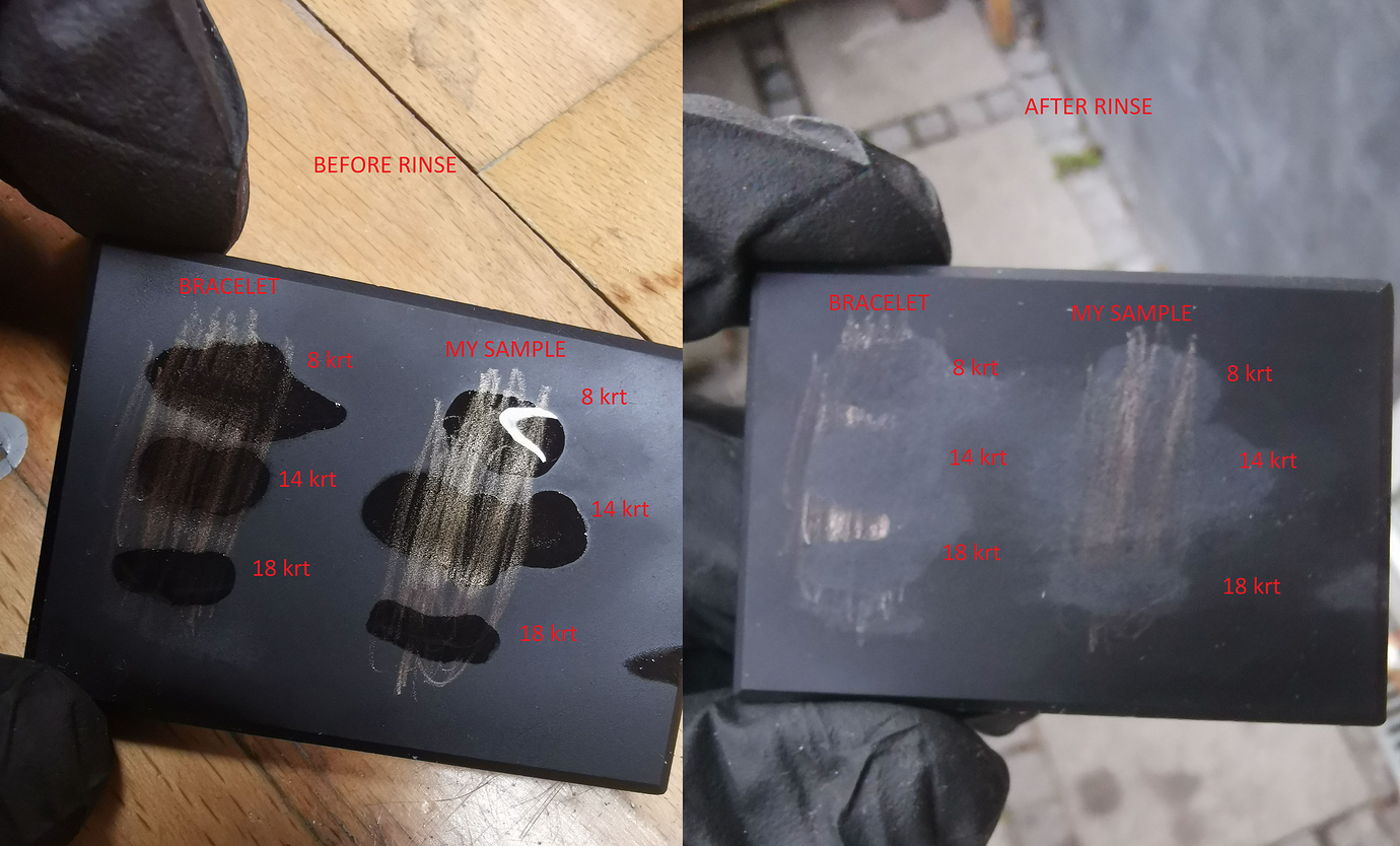 First time Gold Acid testing Jewelry Discussion Ganoksin Orchid