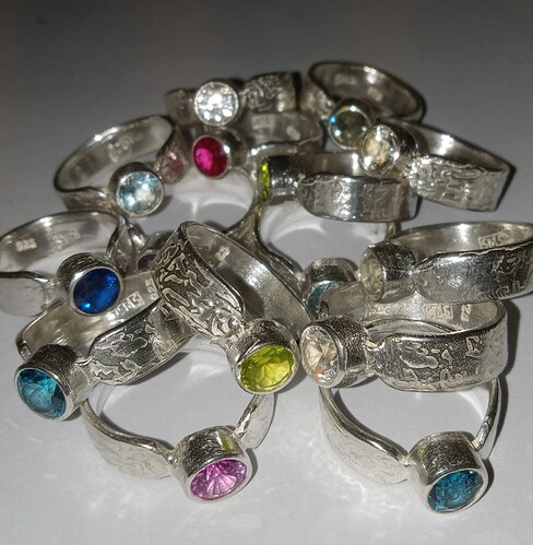 Sparkly rings