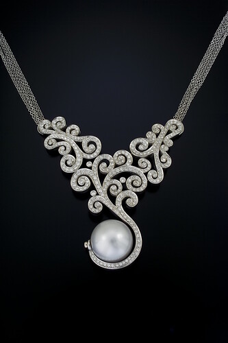 DW9W0932 necklace pearl copy