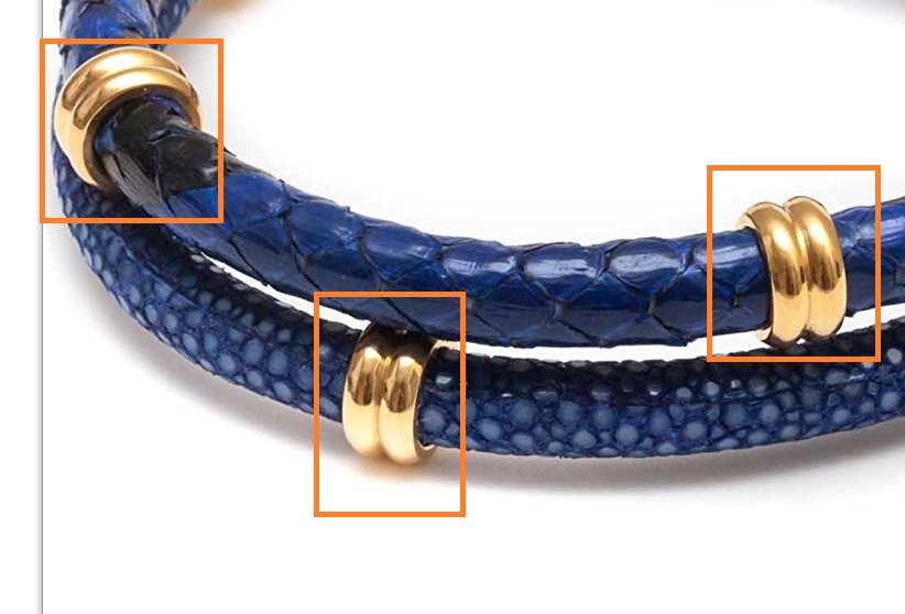 Stingray leather bracelet Womens Fashion Jewelry  Organizers Bracelets  on Carousell